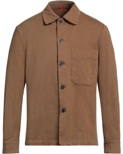 Barena Camel Shirt Cotton, Elastane - Brown