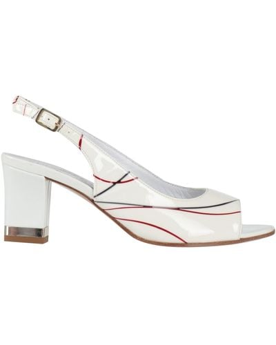 Donna Soft Ivory Sandals Leather - White