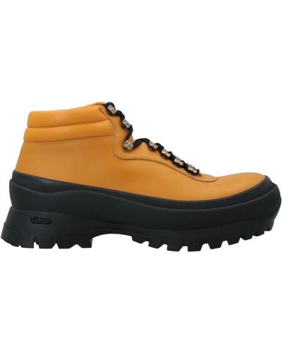 Jil Sander Ankle Boots - Orange