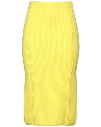 REMAIN Birger Christensen Midi Skirt - Yellow