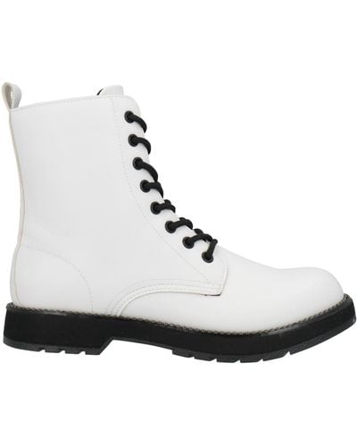CafeNoir Ankle Boots - White