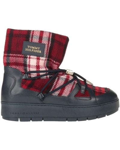 Tommy Hilfiger Ankle Boots - Red