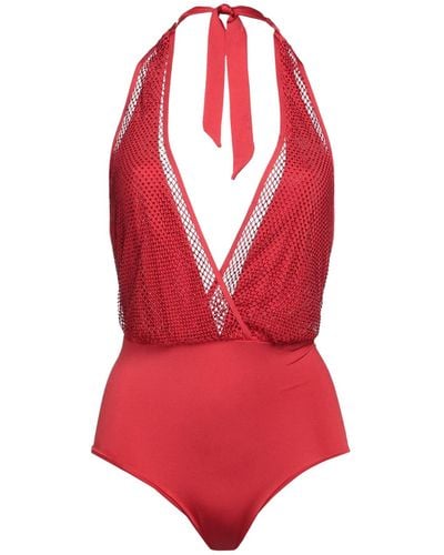 Twin Set One-piece Swimsuit - Red