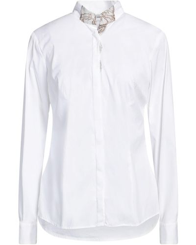 Barba Napoli Shirt Cotton, Polyamide, Elastane - White