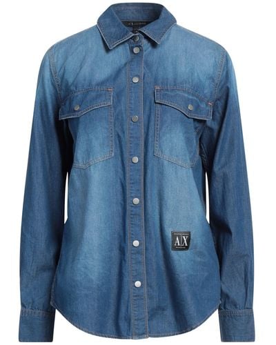 Armani Exchange Jeanshemd - Blau