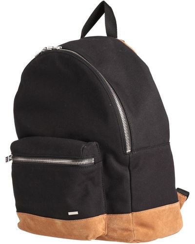 Amiri Backpack Cotton, Leather - Black