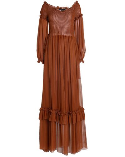 Dundas Long Dress - Brown