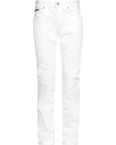 Roberto Cavalli Pantaloni Jeans - Bianco