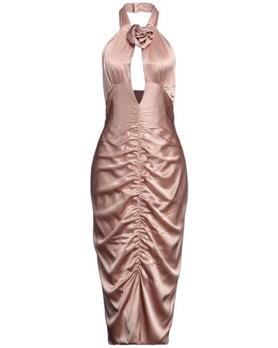 Alessandra Rich Midi Dress - Pink