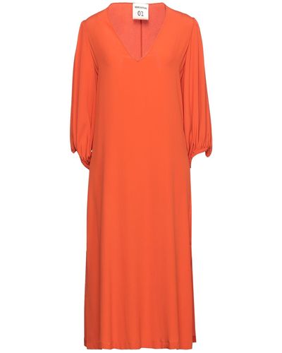 Semicouture Midi Dress - Orange