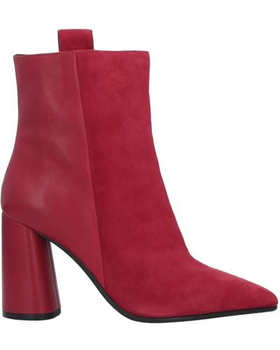 Elvio Zanon Ankle Boots - Red