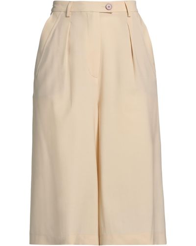 Alysi Cropped Trousers - Natural