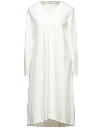 European Culture Midi-Kleid - Weiß