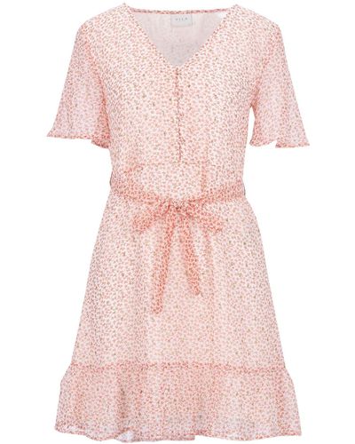Vila Short Dress - Pink