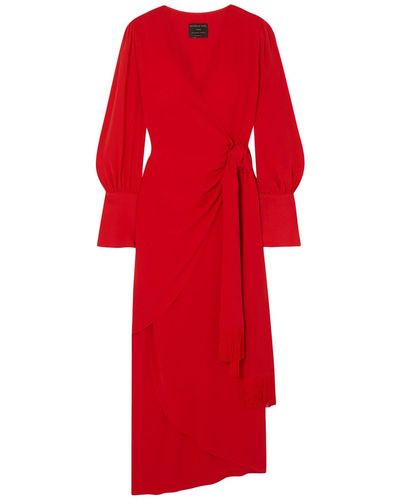 Mother Of Pearl Midi Dress - Red
