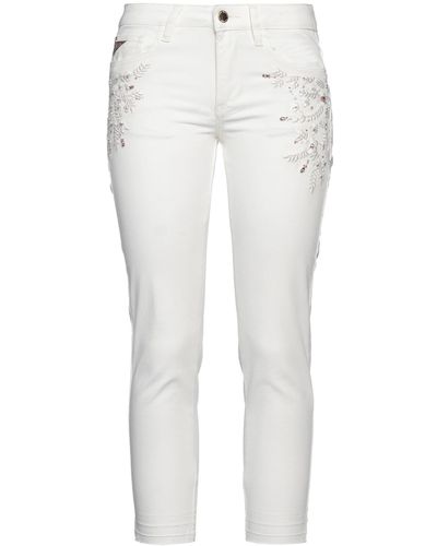 Yes-Zee Cropped Pants - White