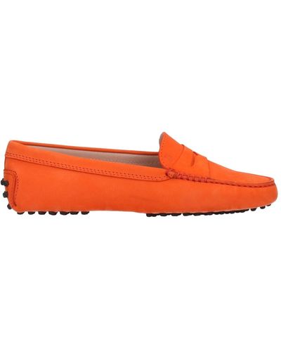 Tod#39;s platform leather loafers - Orange