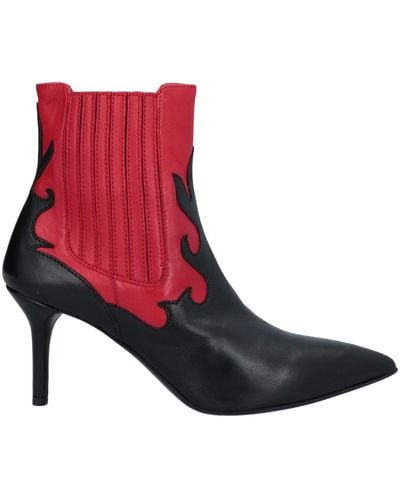 Janet & Janet Ankle Boots - Red