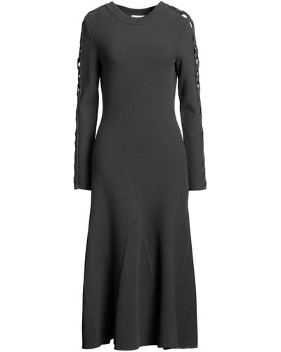 Alaïa Military Midi Dress Viscose, Polyester - Black