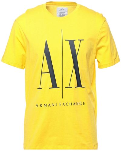 Armani Exchange Camiseta - Amarillo