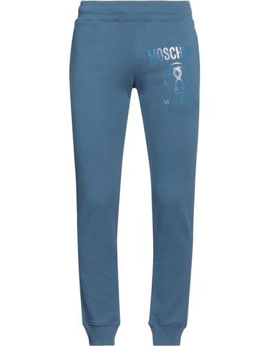 Moschino Pastel Trousers Cotton - Blue