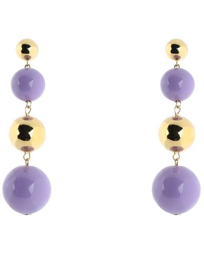 Eshvi Earrings - Purple