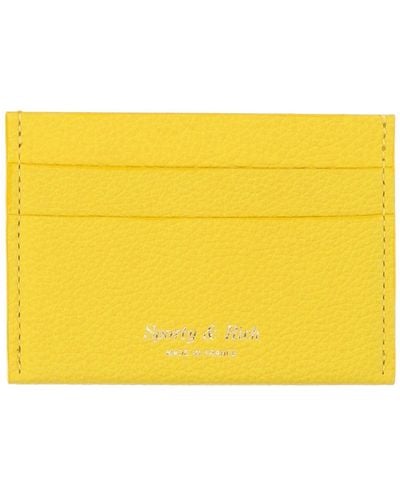 Sporty & Rich Document Holder Leather - Yellow