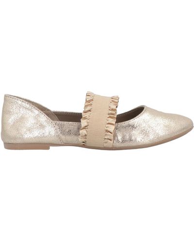 CafeNoir Ballet Flats - Natural