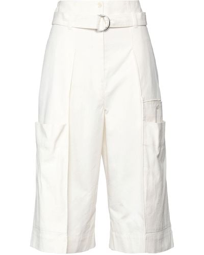 Lemaire Cropped Trousers - White