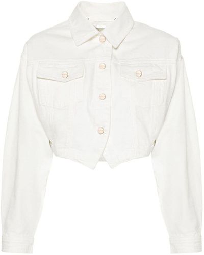 Blugirl Blumarine Manteau en jean - Blanc
