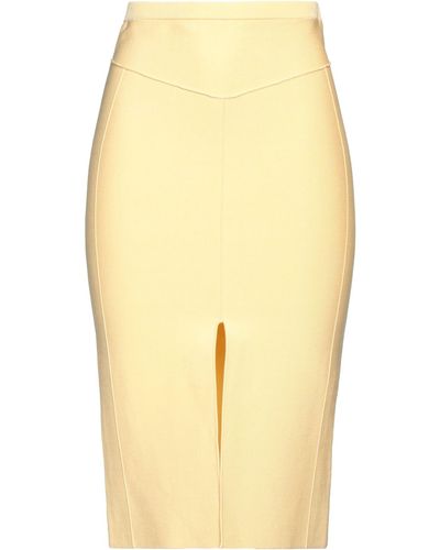 Patrizia Pepe Midi Skirt - Yellow