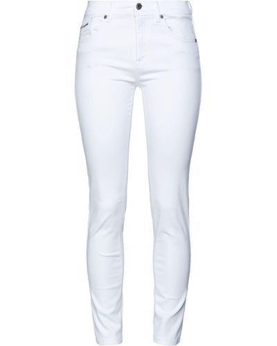Barbour Pantaloni Jeans - Bianco