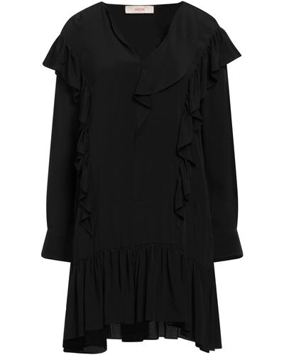 Jucca Mini Dress Acetate, Silk - Black