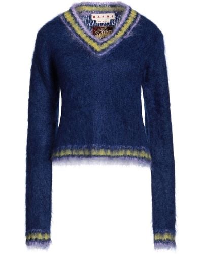 Marni Jumper Mohair Wool, Polyamide - Blue