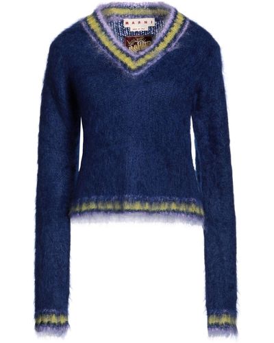 Marni Sweater Mohair Wool, Polyamide - Blue
