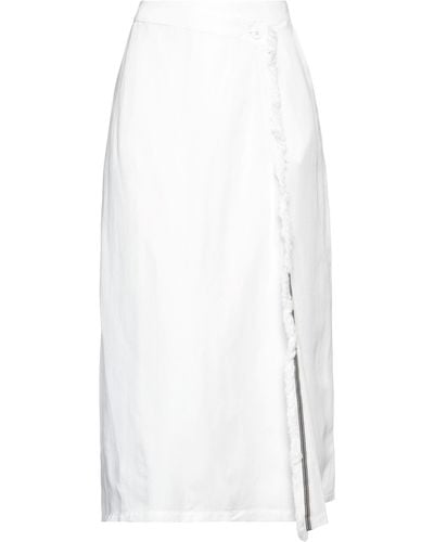 Alpha Studio Midi Skirt - White