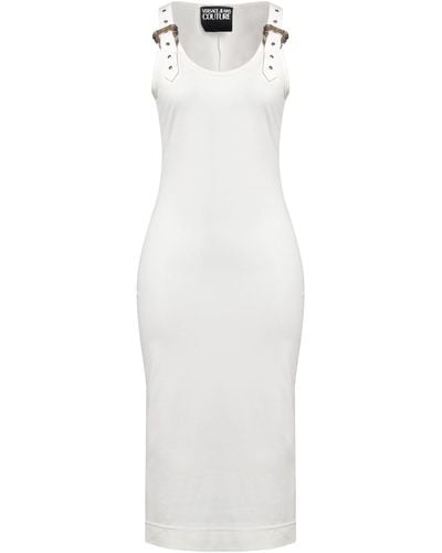 Versace Midi Dress Viscose, Polyamide, Elastane - White