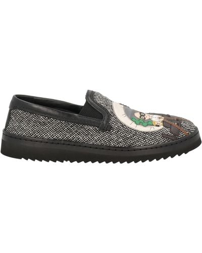 Dolce & Gabbana Sneakers Virgin Wool, Calfskin - Gray
