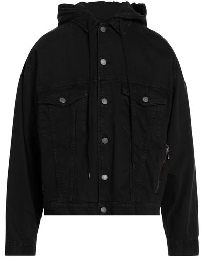 Moschino Jeansjacke/-mantel - Schwarz