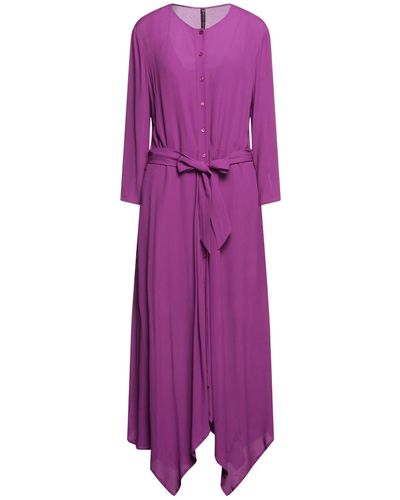Manila Grace Midi Dress - Purple