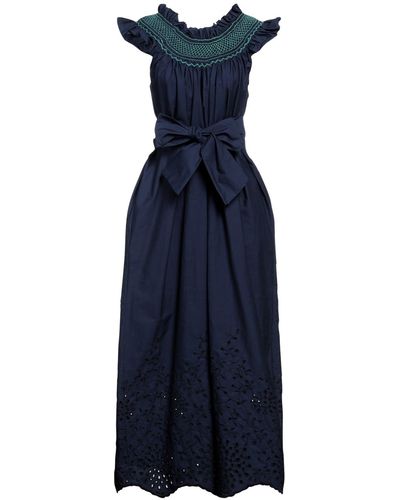 Loretta Caponi Robe midi - Bleu