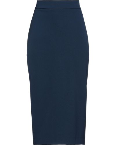 Soallure Midi Skirt - Blue