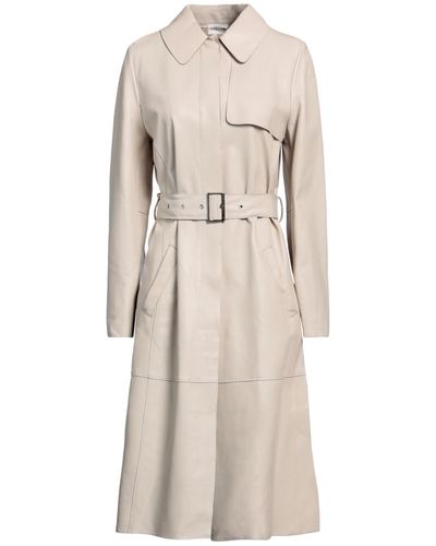 P.A.R.O.S.H. Overcoat & Trench Coat - Natural