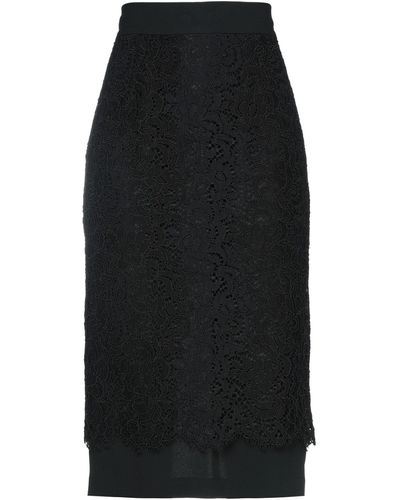 Anna Molinari Midi Skirt - Black
