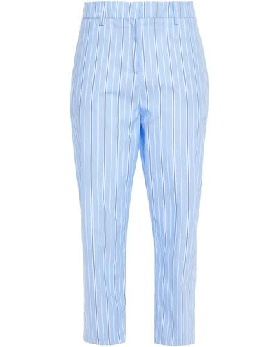 Stella Jean Cropped Trousers - Blue