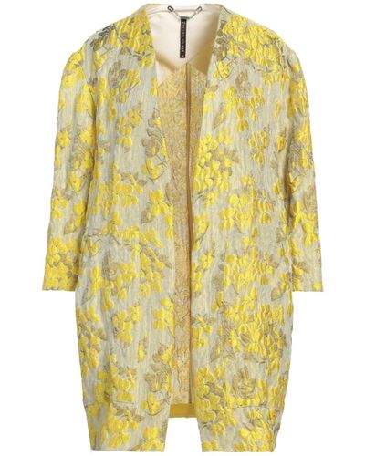 Manila Grace Overcoat & Trench Coat - Yellow