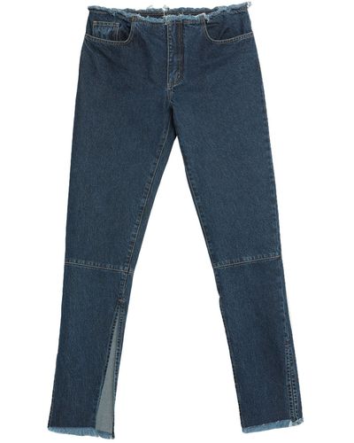 Marques'Almeida Pantaloni Jeans - Blu