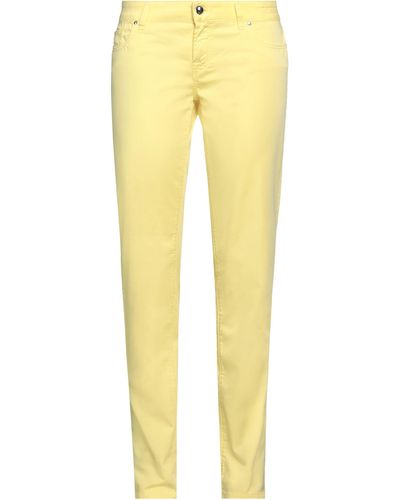 Jacob Coh?n Trousers Cotton, Elastane - Yellow