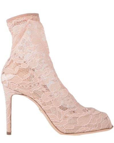 Dolce & Gabbana Botines de caña alta - Rosa