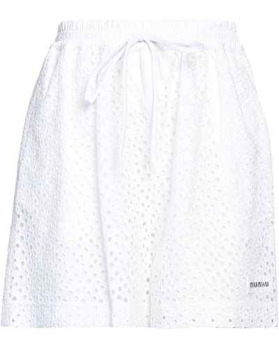 Miu Miu Shorts et bermudas - Blanc